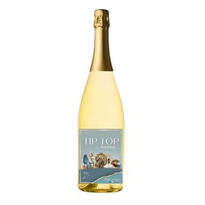 Vin Effervescent Blanc désalcoolisé (0.5% ALC) " Tip Top des Tourtes " Château des Tourtes N.M. (75 cl)