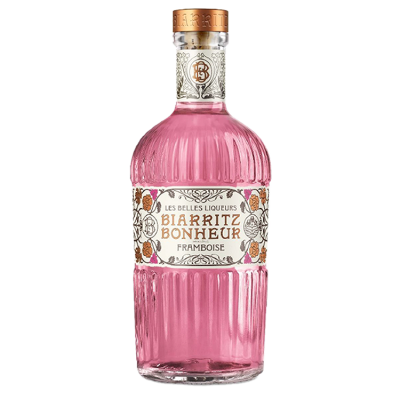 Liqueur Biarritz Bonheur (Framboise) " Les Belles Liqueurs " Sugaar Distillerie 70cl - 17.5%
